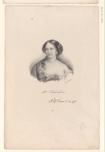 Portret van Antoinette Des Houlières