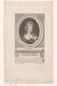 Portret van Antoinette Du Ligier de la Garde Deshoulières