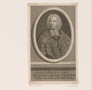 Portret van Anton Dietrich Carl von Ingelheim