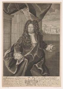 Portret van Anton Ludwig von Schwarzenfels