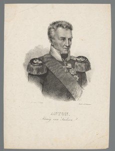Portret van Anton van Saksen