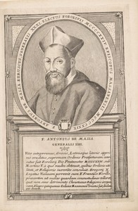 Portret van Antonio da Massa Marittima, 31ste Minister Generaal van de franciscaner orde