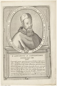 Portret van Antonio de' Sapienti, 53ste Minister Generaal van de franciscaner orde