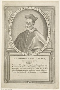 Portret van Antonio Fera, 57ste Minister Generaal van de franciscaner orde