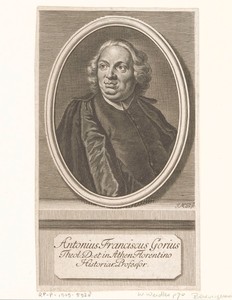 Portret van Antonio Francesco Gori