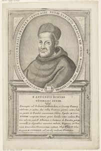 Portret van Antonio Rusconi, 33ste Minister Generaal van de franciscaner orde