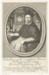 Portret van apostolisch vicaris Filips van Rouveen (Philippus Rovenius)