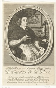 Portret van apostolisch vicaris Jacobus de la Torre