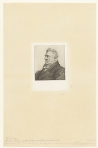 Portret van archeoloog Louis Jacques Marie Bizeul