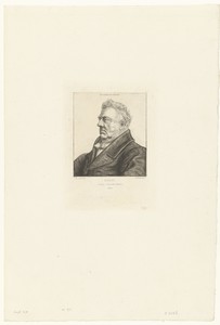 Portret van archeoloog Louis Jacques Marie Bizeul