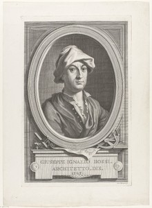 Portret van architect Guiseppe Ignazio Rossi