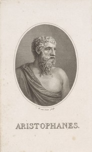 Portret van Aristophanes