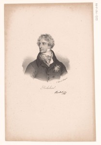 Portret van Armand-Emmanuel du Plessis de Richelieu