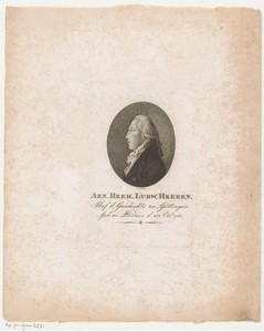 Portret van Arnold Hermann Ludwig Heeren