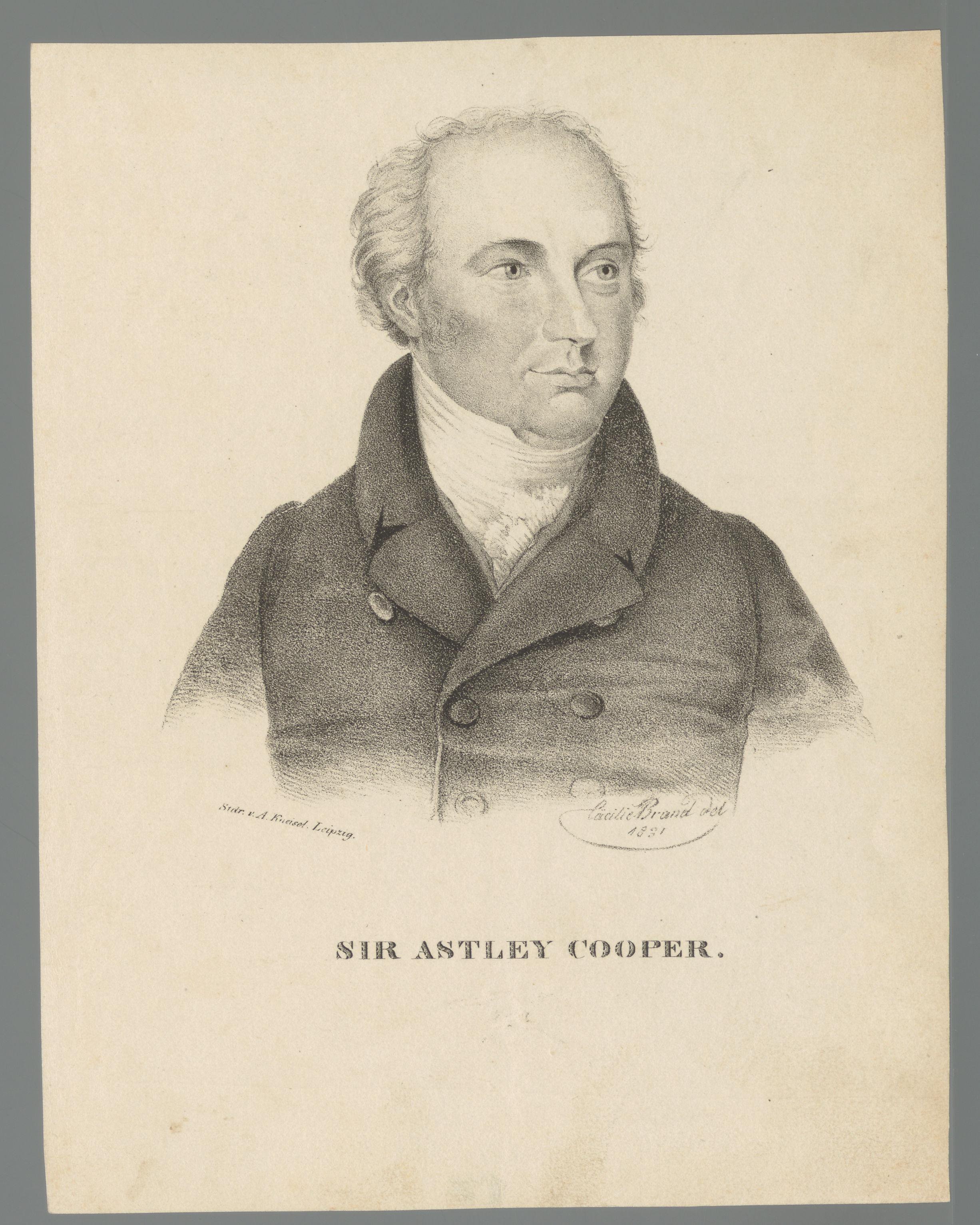 Portret van Astley Paston Cooper by Cäcilie Brandt