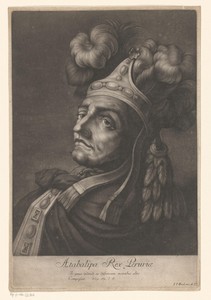 Portret van Atahualpa, koning van Peru