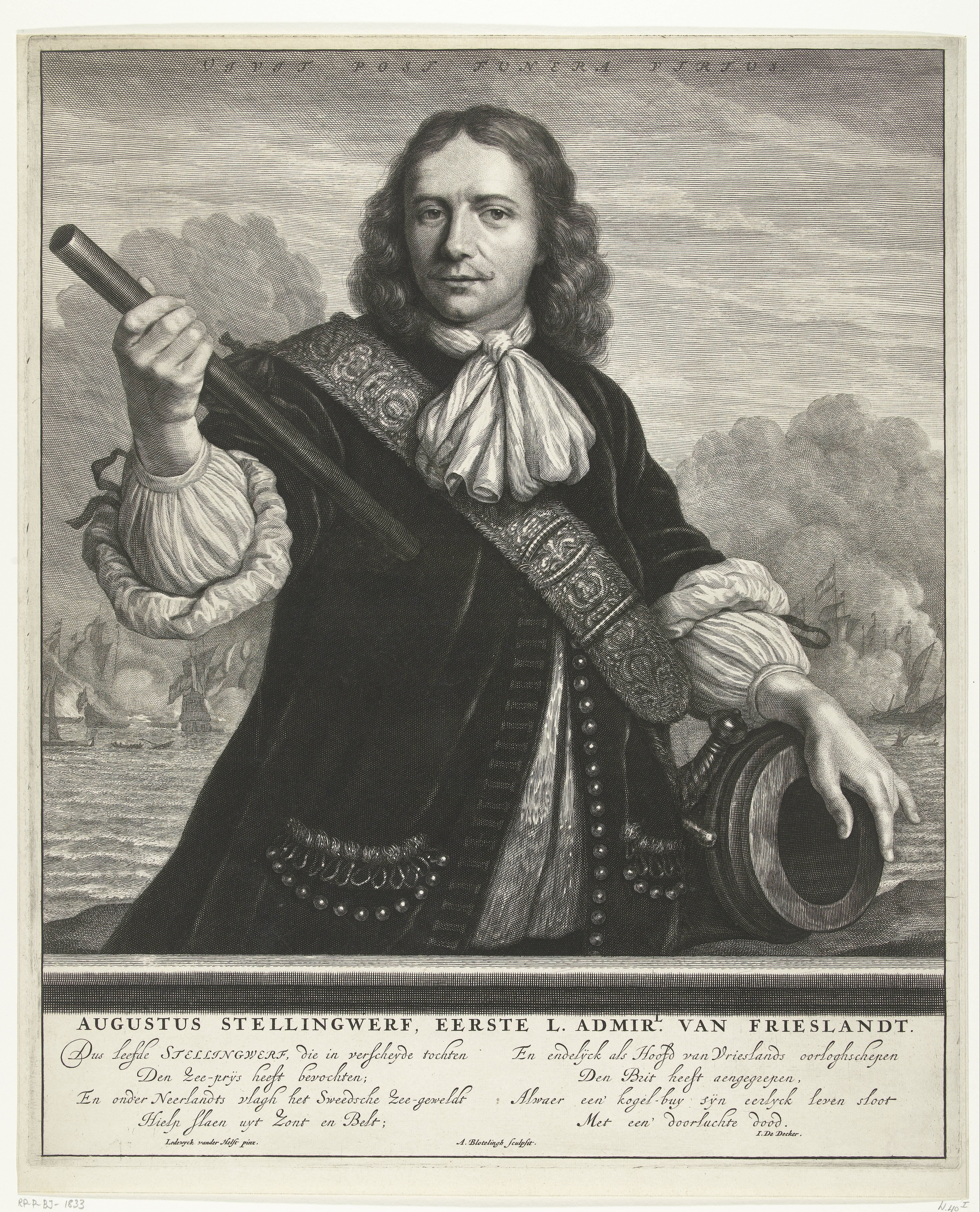 Portret van Aucke Stellingwerff by Abraham Bloteling