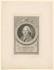 Portret van Aug. Mich. Brandes