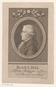 Portret van August Friedrich Adrian Diel