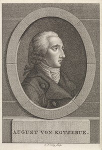 Portret van August Friedrich Ferdinand von Kotzebue