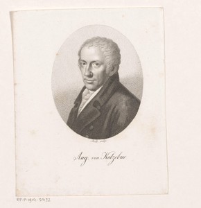 Portret van August Friedrich Ferdinand von Kotzebue