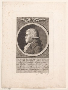 Portret van August Friedrich Wilhelm Crome
