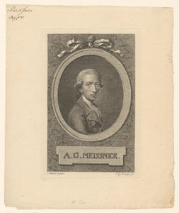 Portret van August Gottlieb Meissner