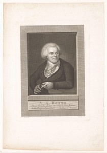 Portret van August Gottlieb Richter