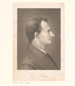 Portret van August Graf von Platen