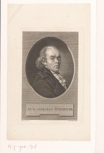 Portret van August Hermann Niemeyer