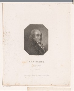 Portret van August Hermann Niemeyer