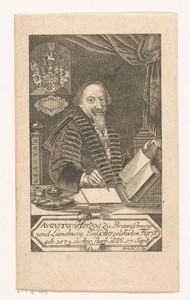 Portret van August II de jongere, hertog van Braunschweig-Lüneburg