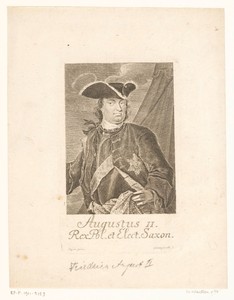 Portret van August II de Sterke, koning van Polen