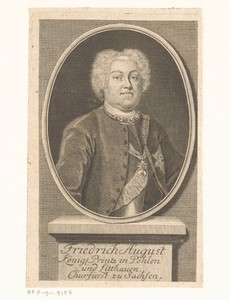 Portret van August III van Polen