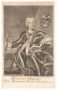 Portret van August III van Polen