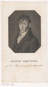 Portret van August Schumann