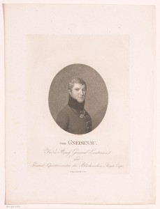 Portret van August Wilhelm Antonius Neidhardt von Gneisenau