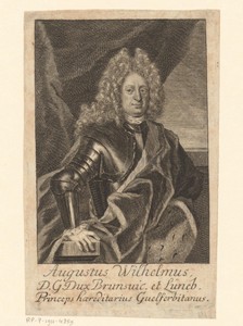 Portret van August Wilhelm von Braunschweig-Lüneburg