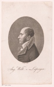 Portret van August Wilhelm von Leipziger