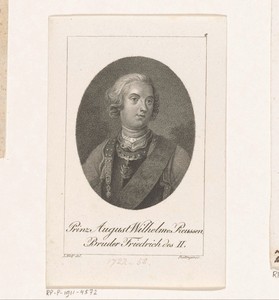 Portret van August Willem van Pruisen