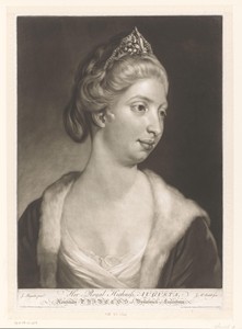 Portret van Augusta Frederika van Hannover