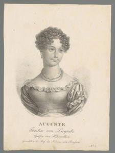 Portret van Auguste Fürstin von Liegnitz