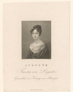Portret van Auguste von Liegnitz