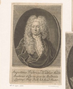 Portret van Augustin Friedrich Walther