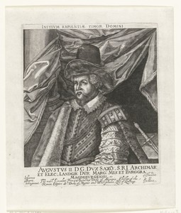 Portret van Augustus II hertog van Saksen