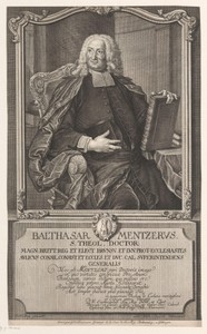 Portret van Balthasar Mentzer