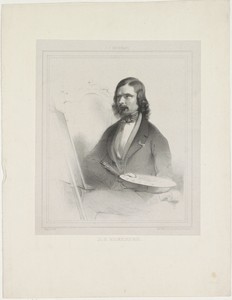 Portret van Barend Cornelis Koekkoek
