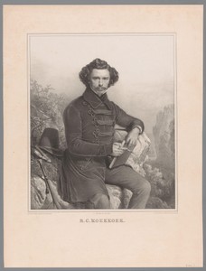 Portret van Barend Cornelis Koekkoek