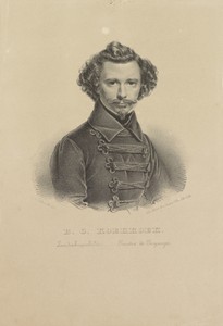 Portret van Barend Cornelis Koekkoek