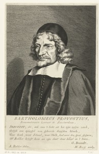 Portret van Bartholomaeus Prevostius